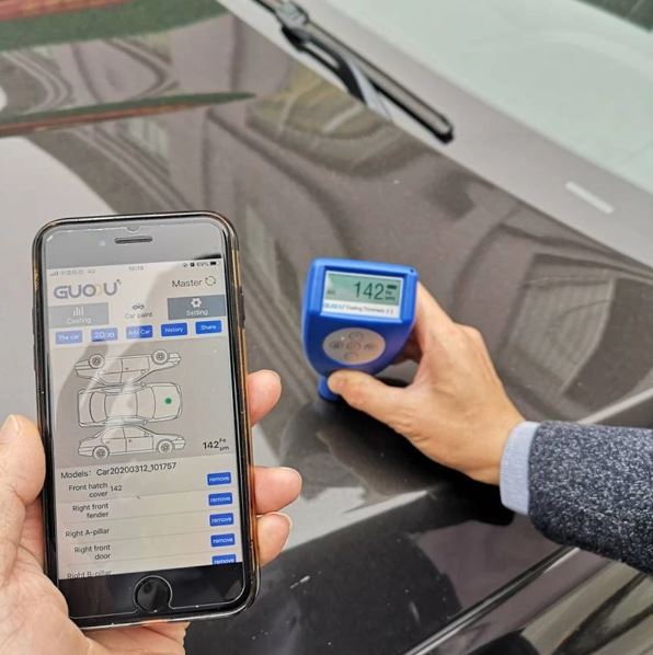 بررسی رنگ با ضخامت‌ سنج دیجیتال | کارشناسی بدنه